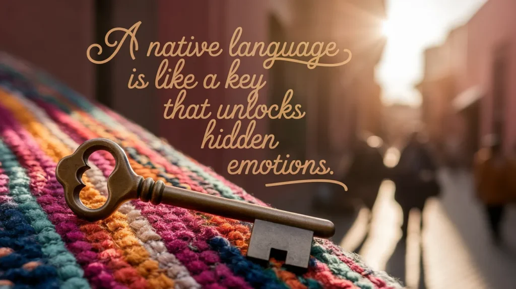 A native language is like a key that unlocks hidden emotions