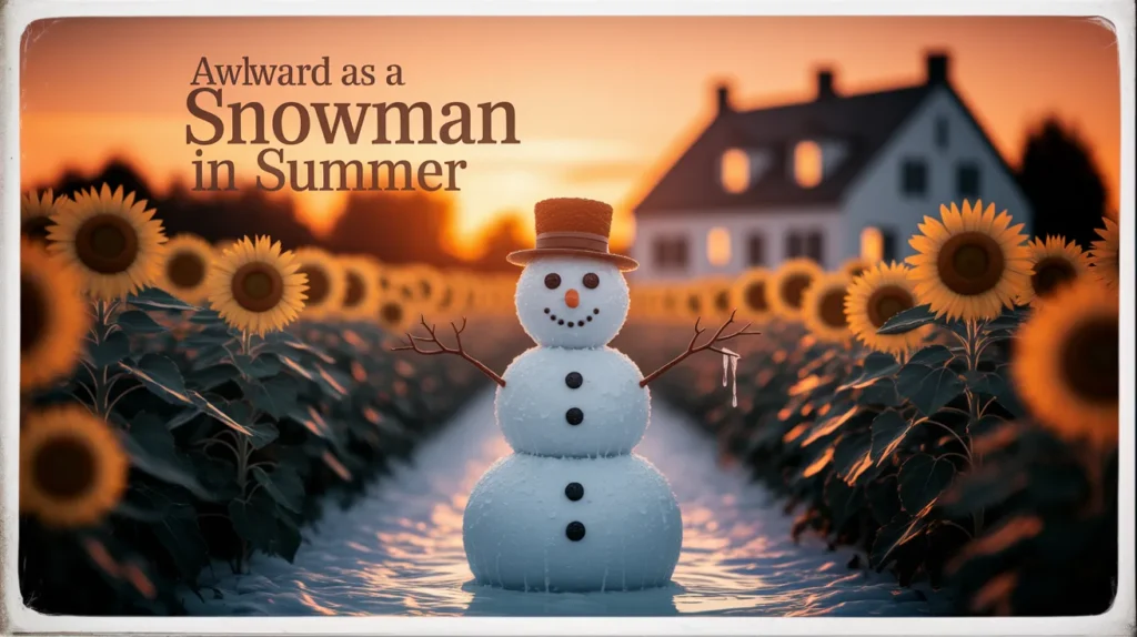 Awkward as a Snowman in Summer