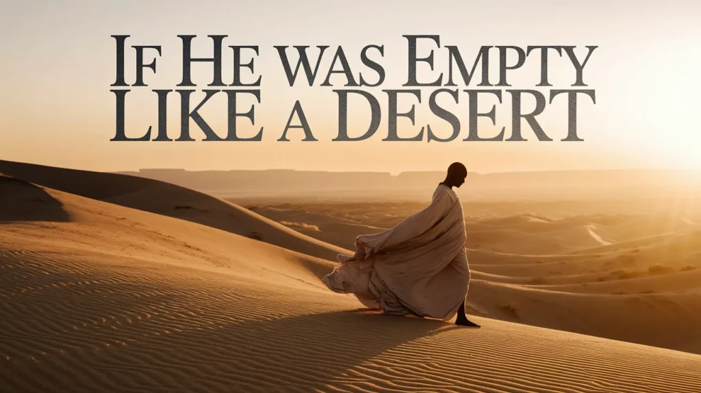 If He Was Empty like a Desert