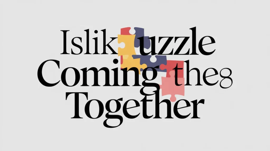 Like a Puzzle Coming Together