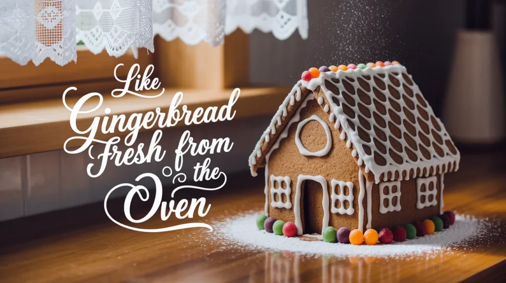 Like gingerbread fresh from the oven