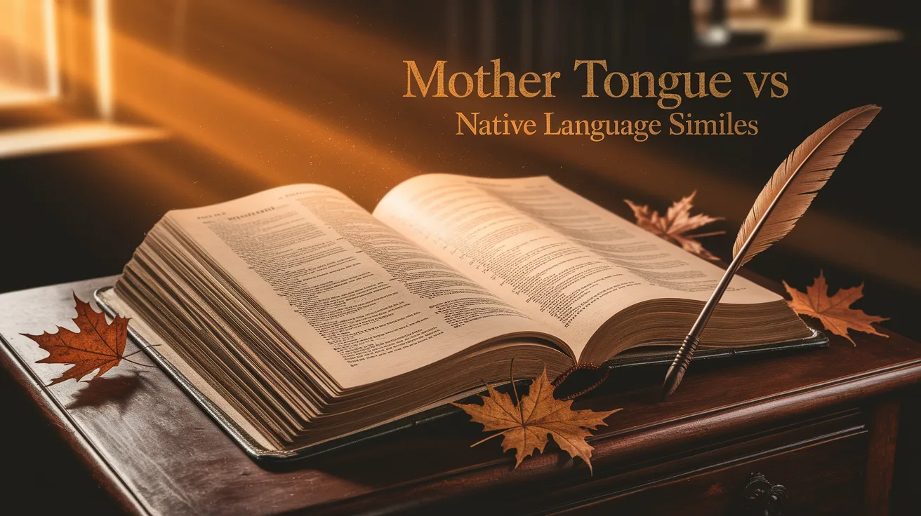 Mother Tongue vs Native Language Similes