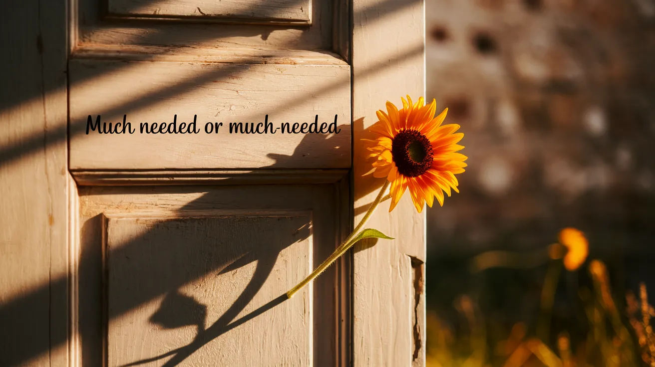 Much Needed or Much-Needed