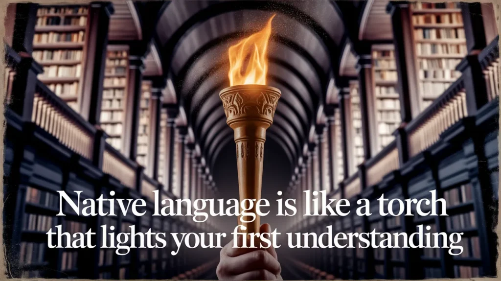 Native language is like a torch that lights your first understanding