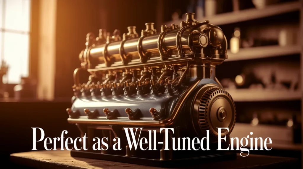 Perfect as a well-tuned engine