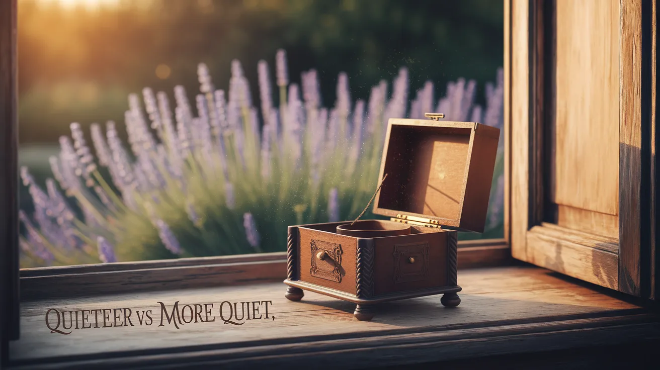Quieter vs More Quiet