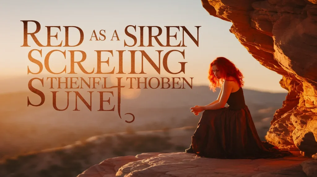 Red as a siren screaming through silence