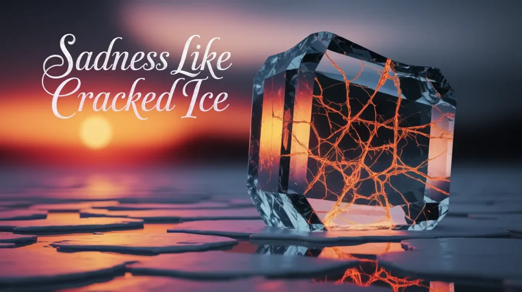 Sadness like cracked ice