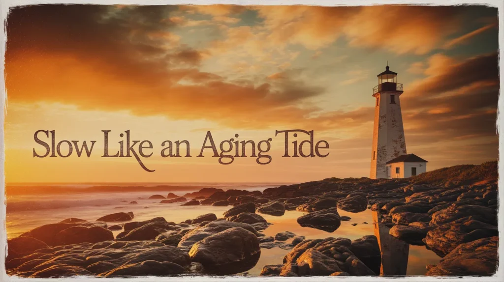 Slow like an aging tide