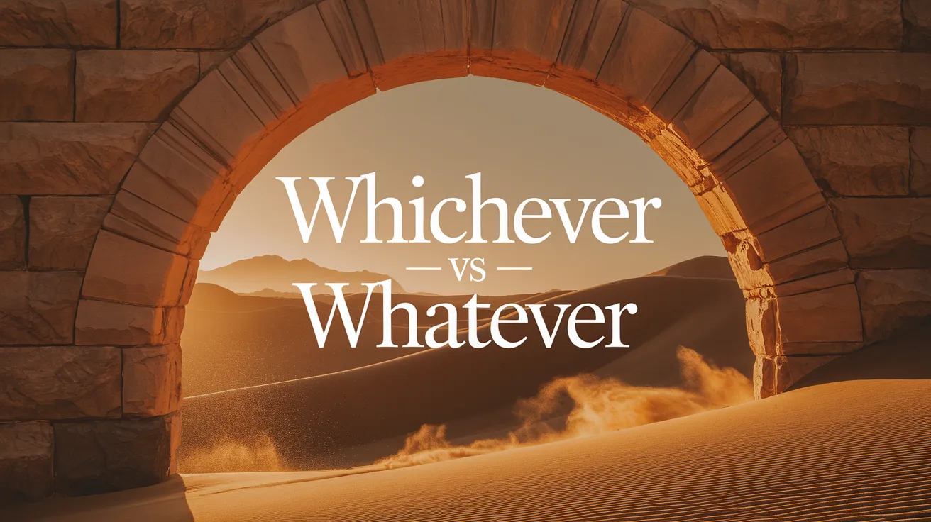 Whichever vs Whatever