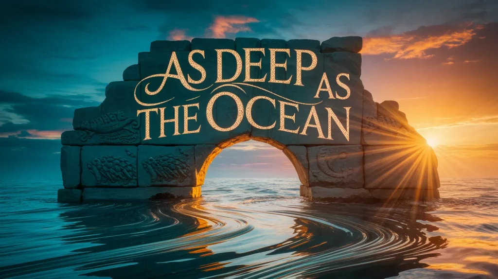 As deep as the ocean