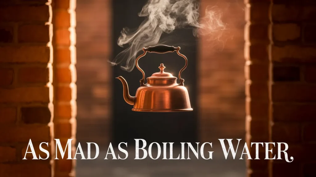 As mad as boiling water