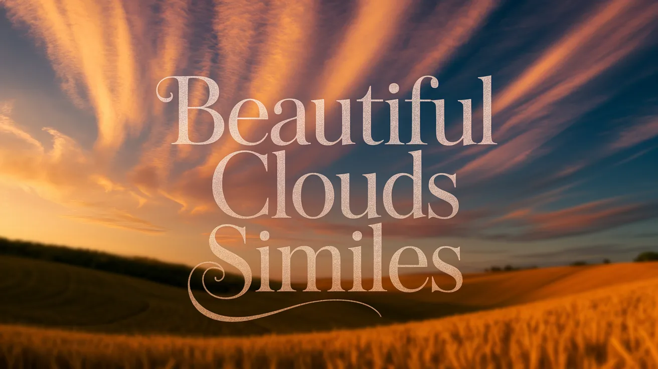 Beautiful Clouds Similes