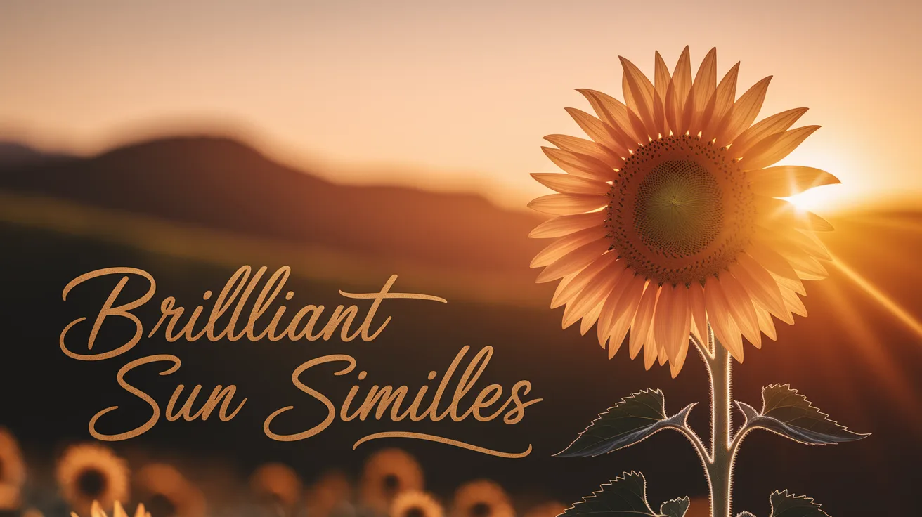 Brilliant Sun Similes