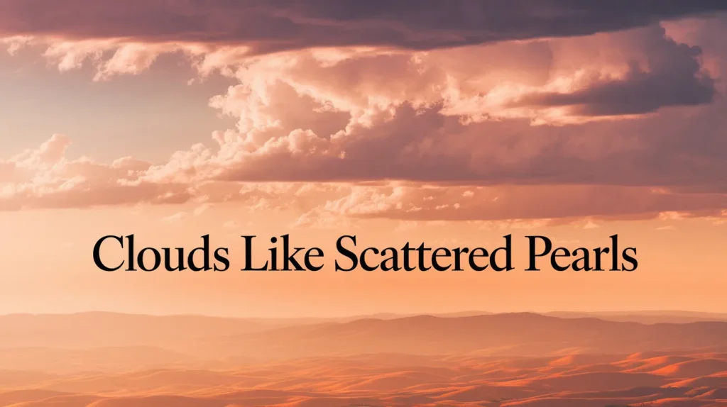 Clouds Like Scattered Pearls