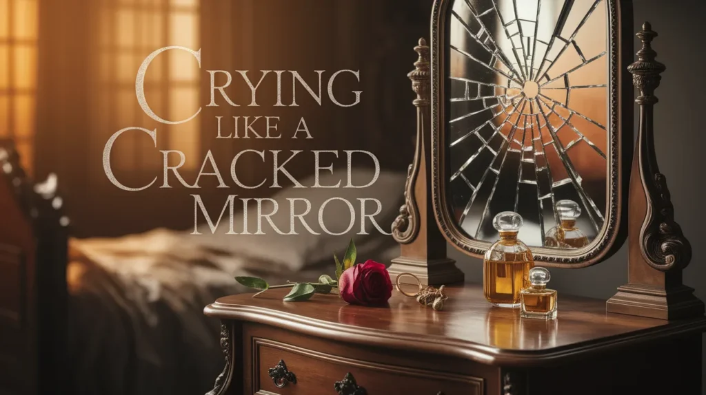 Crying like a cracked mirror