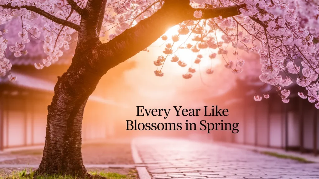 Every Year Like Blossoms in Spring
