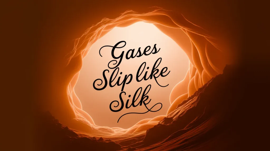 Gases slip like silk