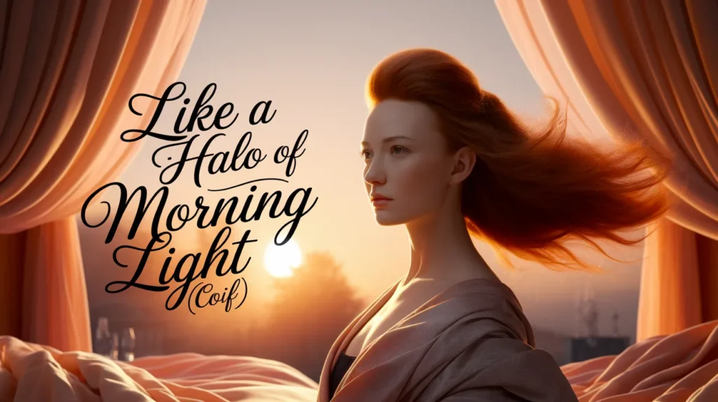 Like a halo of morning light (Coif)