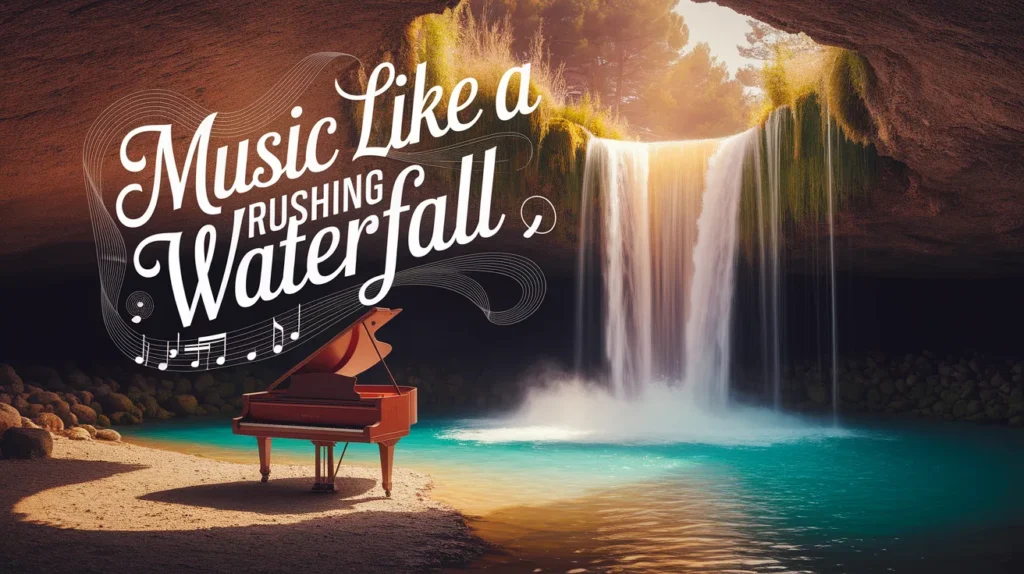 Music like a rushing waterfall