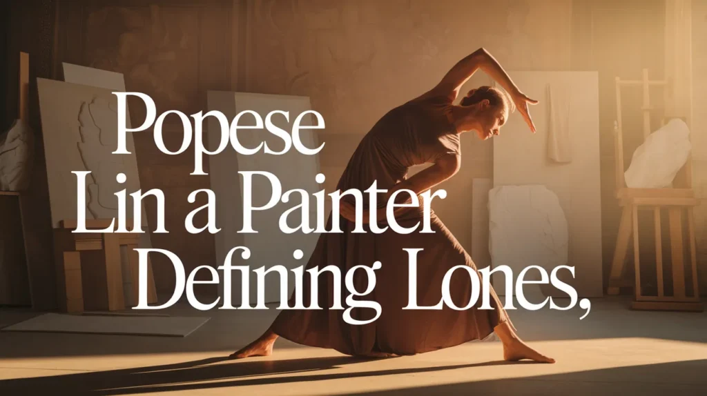 Pose like a painter defining lines