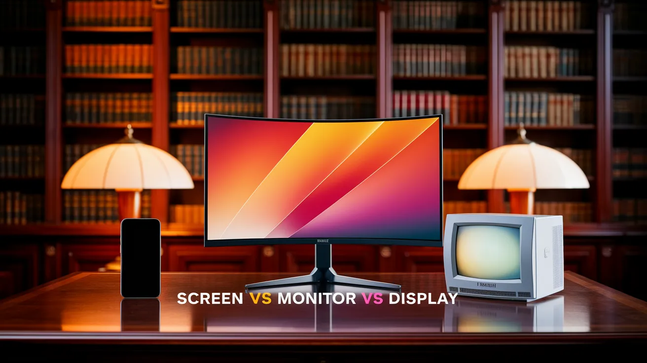 Screen vs Monitor vs Display