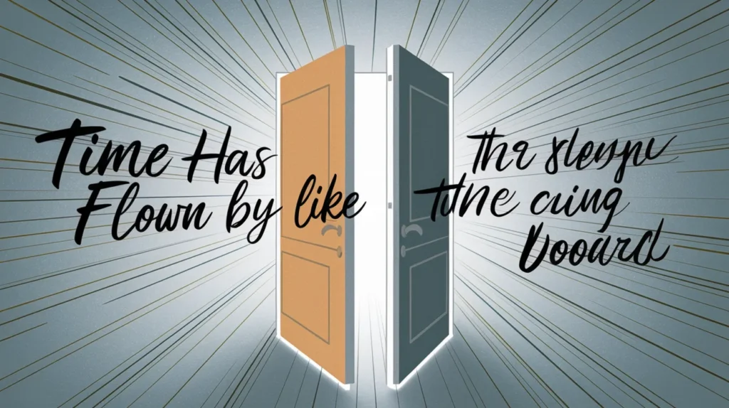 Time Has Flown By Like a Closing Door