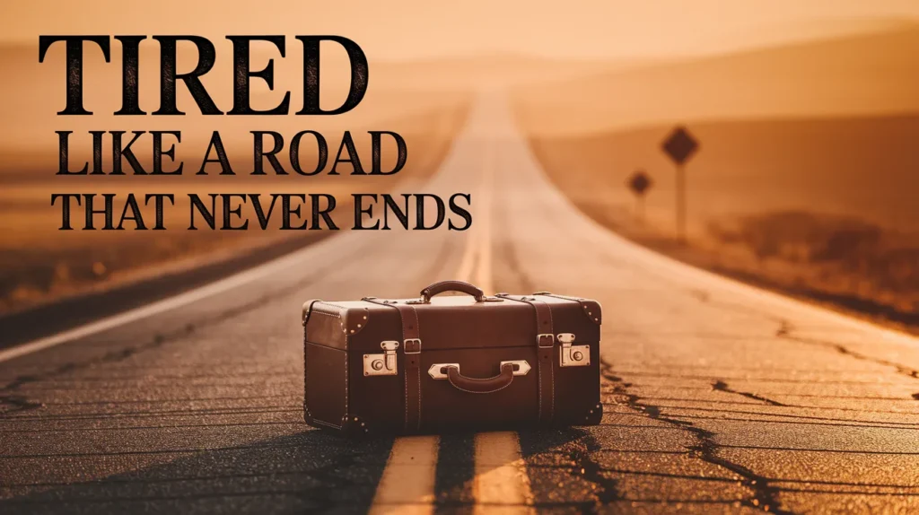 Tired like a road that never ends