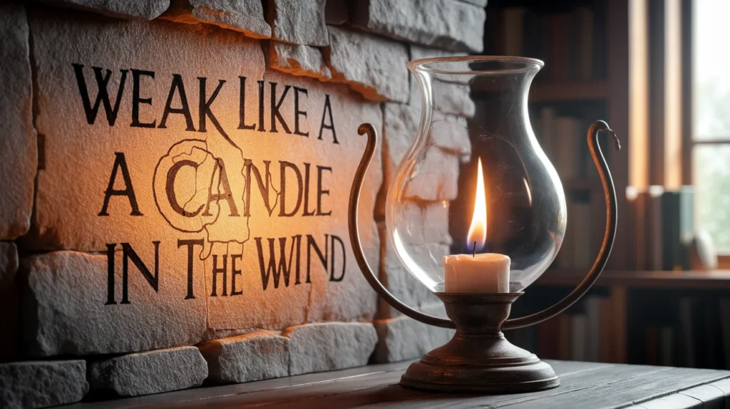 Weak like a candle in the wind