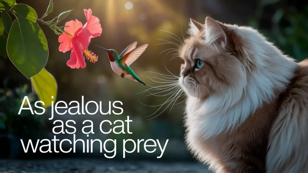 As jealous as a cat watching prey