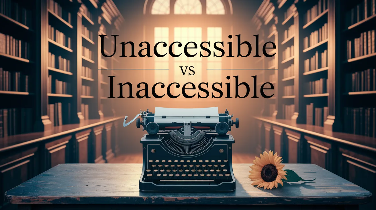 Unaccessible vs Inaccessible