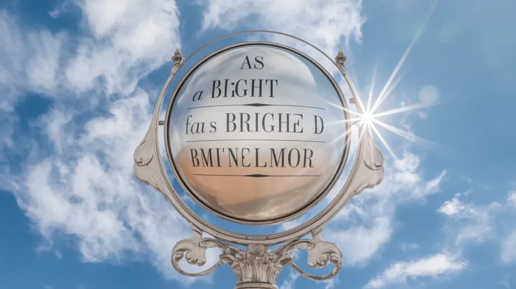 As bright as a polished mirror