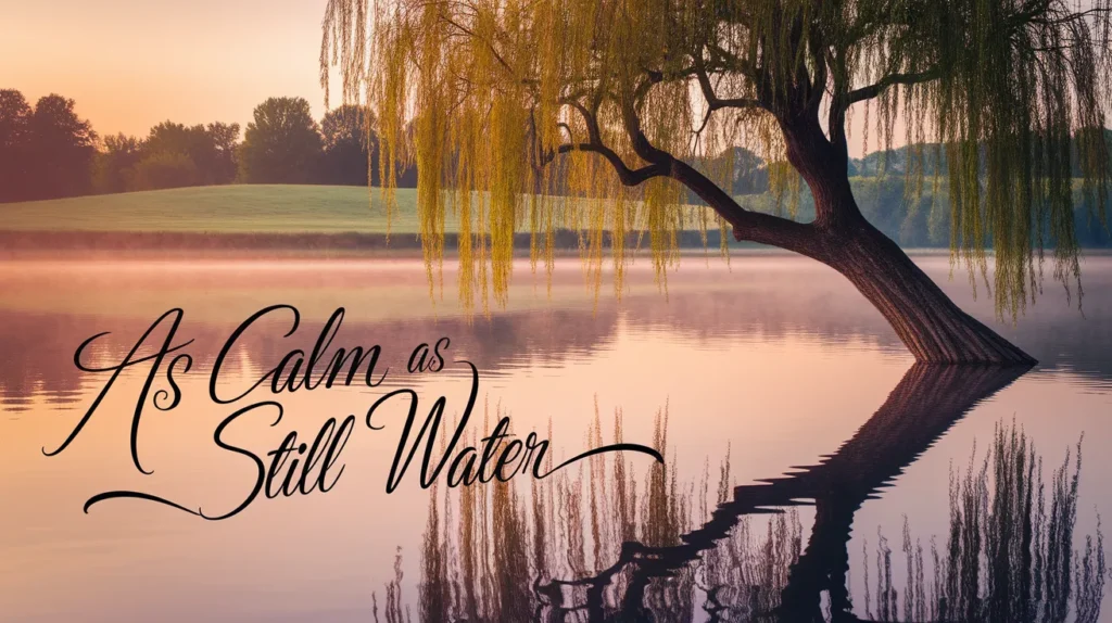 As calm as still water