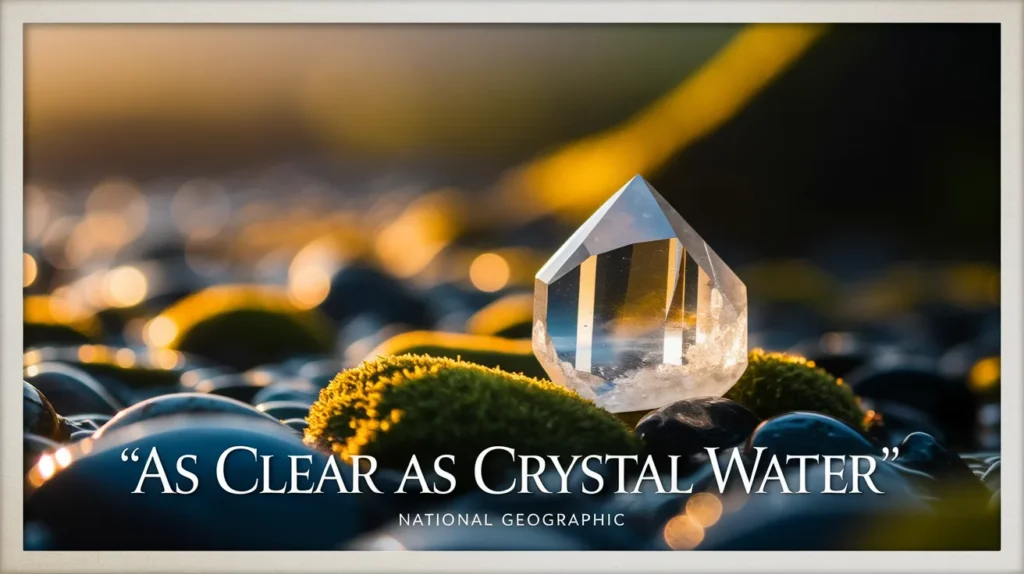 As clear as crystal water