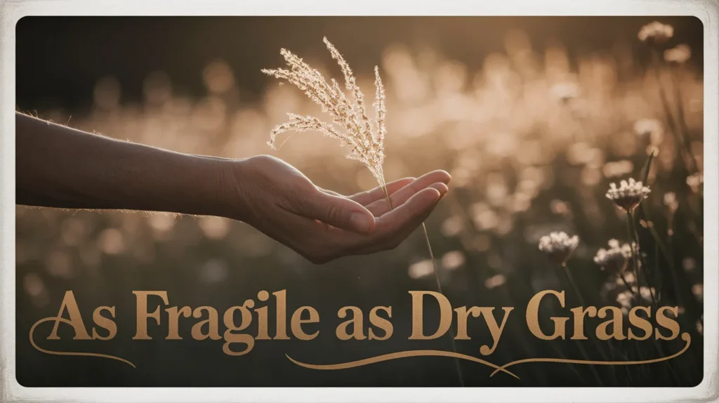 As fragile as dry grass