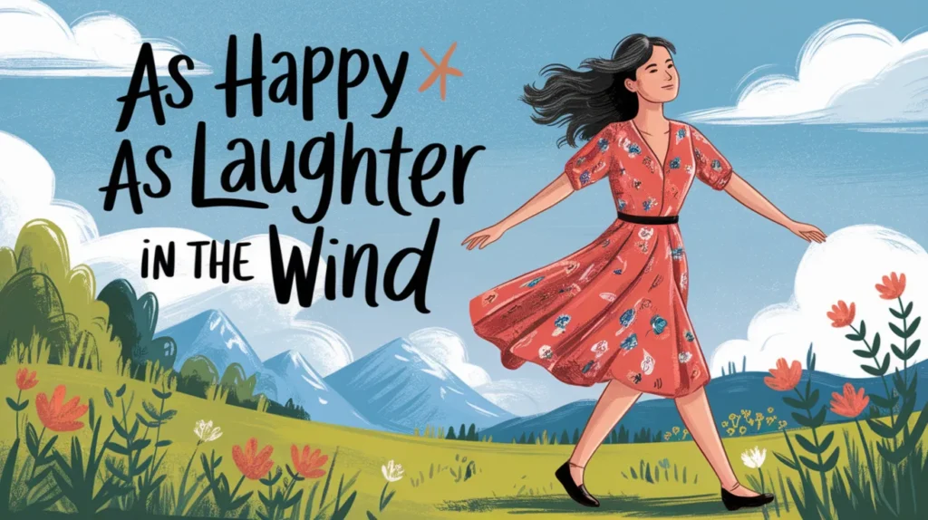 As happy as laughter in the wind