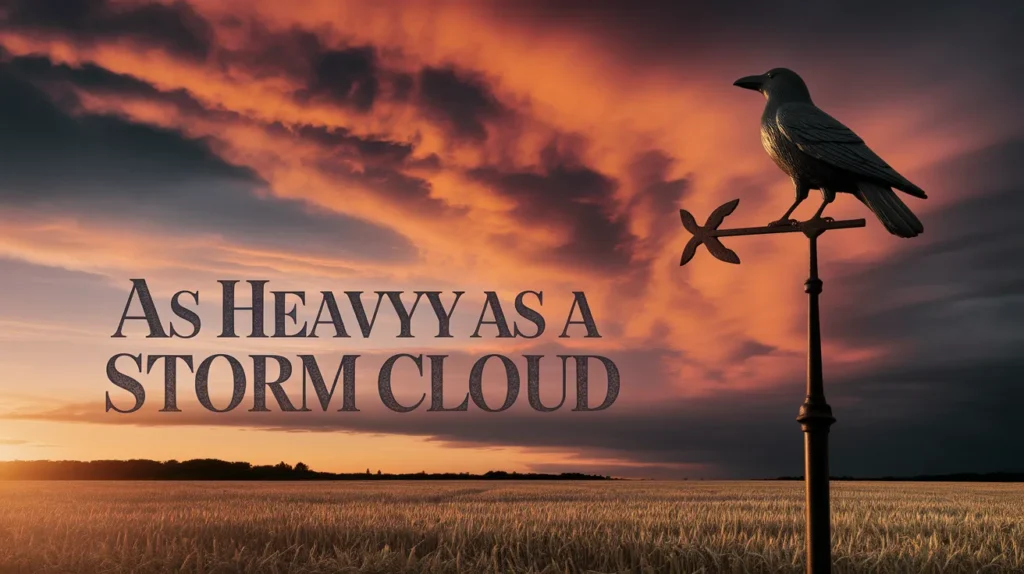 As heavy as a storm cloud