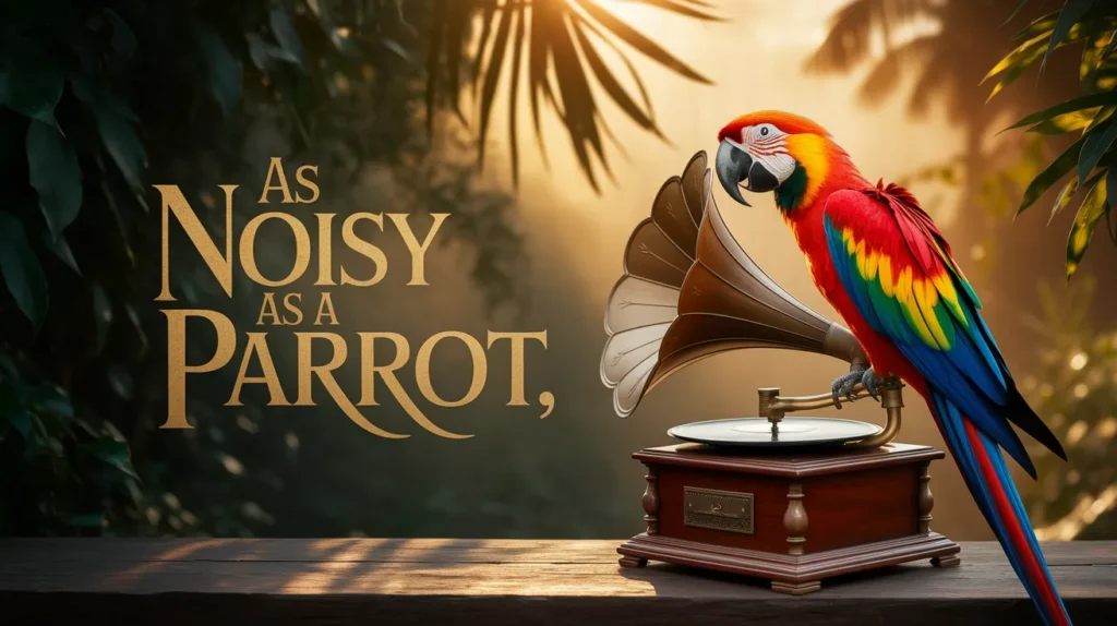 As noisy as a parrot