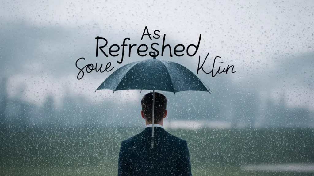 As refreshed as cool rain