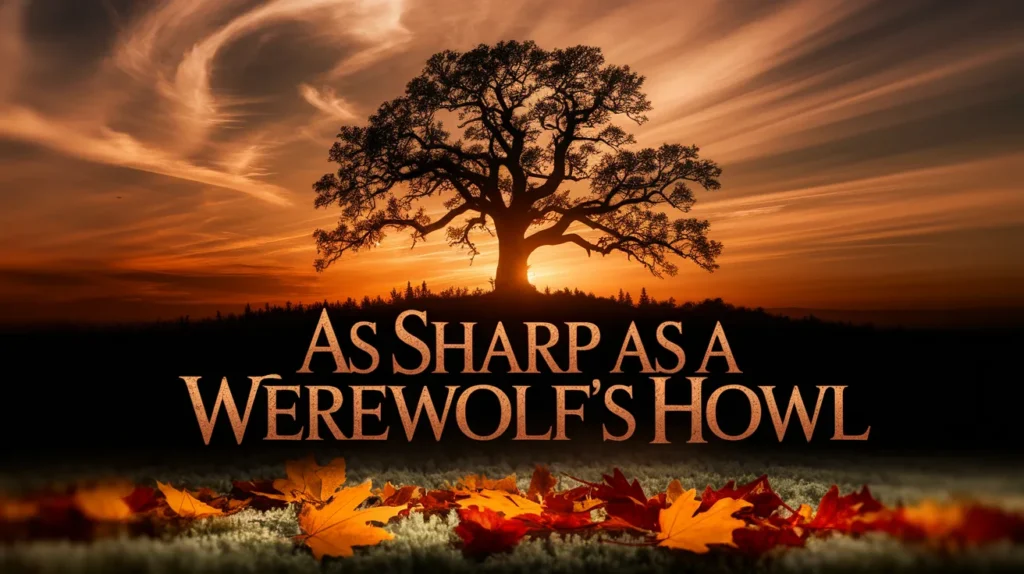 As sharp as a werewolf’s howl