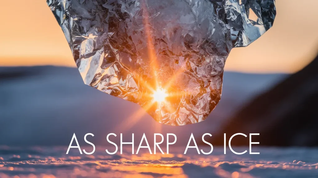 As sharp as ice