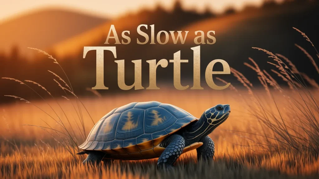 As slow as a turtle