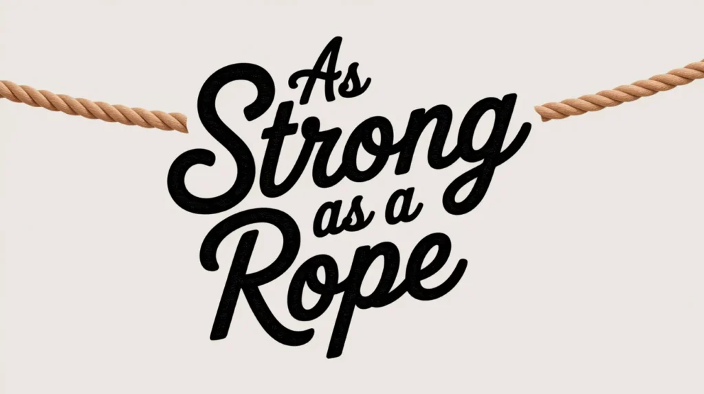As Strong as a Rope