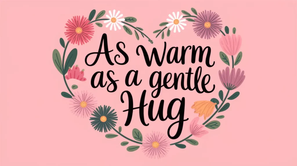 As warm as a gentle hug