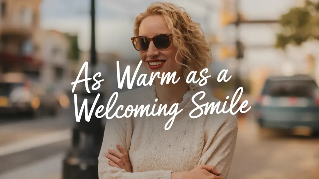 As warm as a welcoming smile