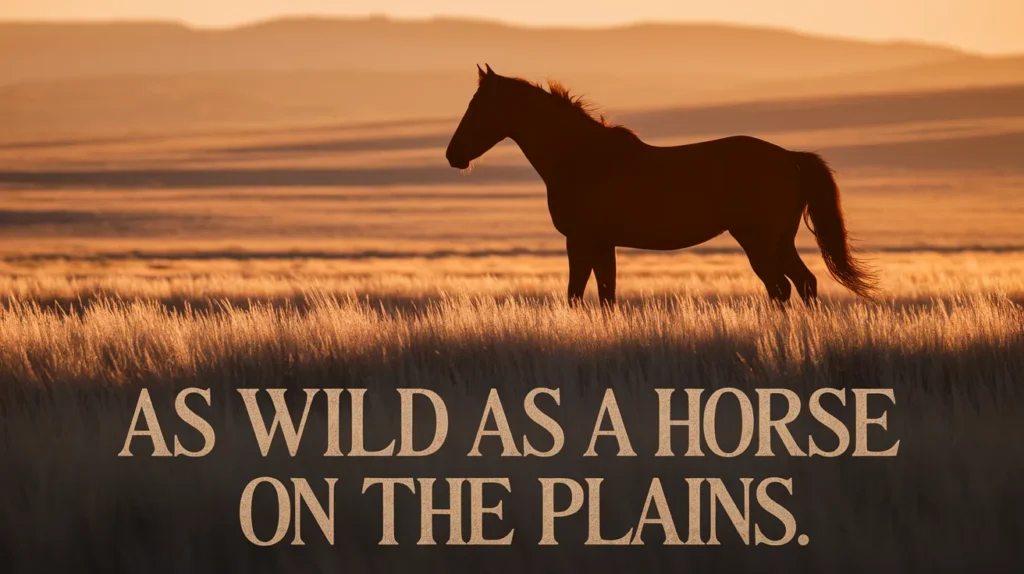 As Wild as a Horse on the Plains