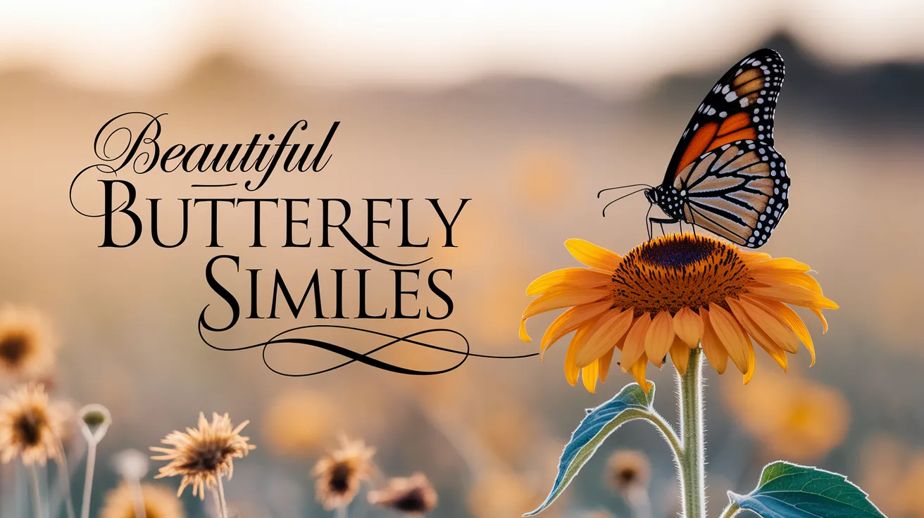 Beautiful Butterfly Similes