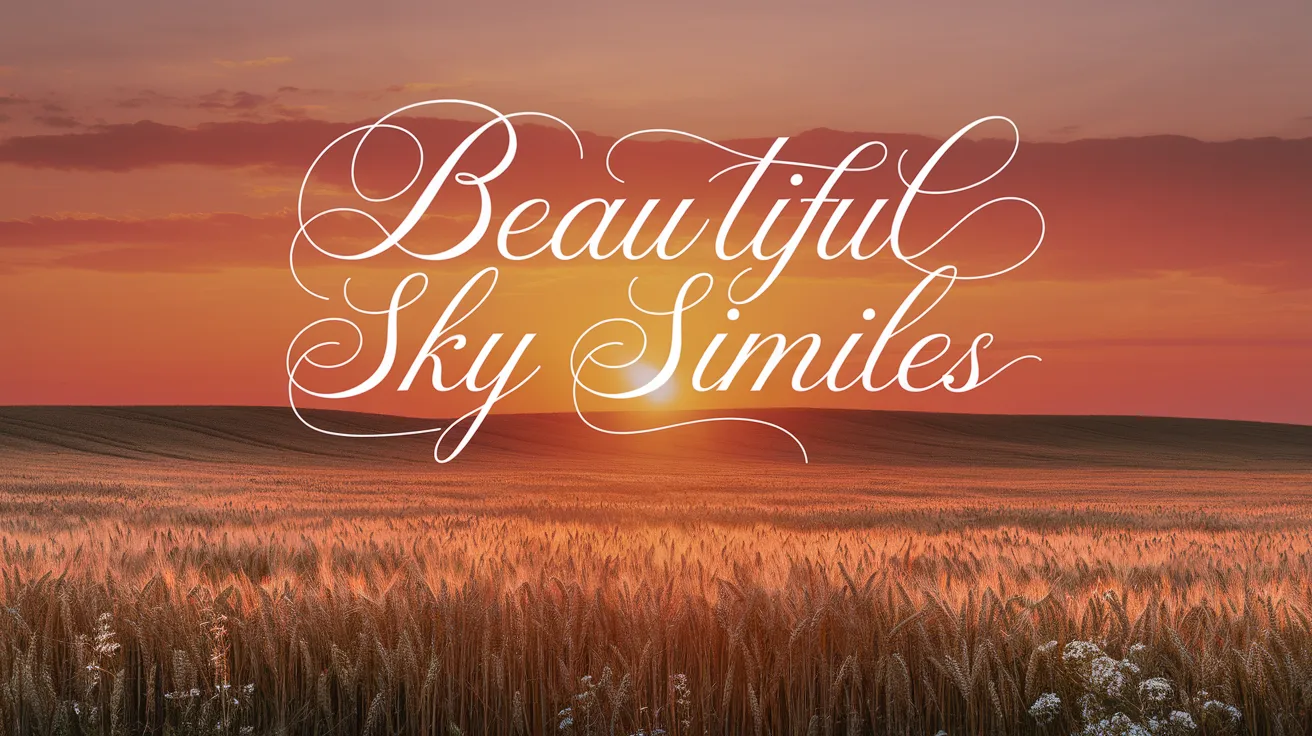 Beautiful Sky Similes