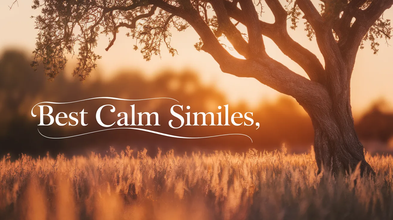 Best Calm Similes