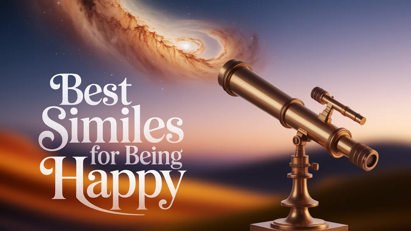 Best Similes for Being Happy